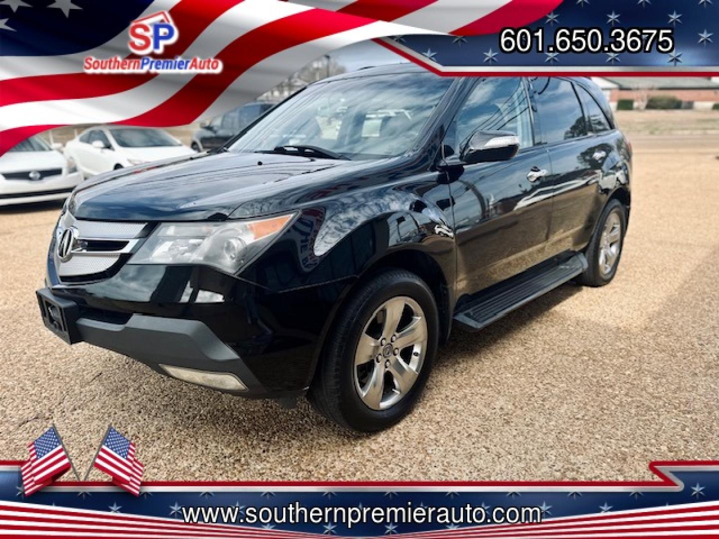 2009 BLACK ACURA MDX SPORT and ENTERTAI (2HNYD288X9H) , located at 922 W. Beacon St., Philadelphia, MS, 39350, (601) 650-3675, 32.770447, -89.127151 - Photo#2